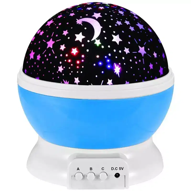 JuzToys Night Light Projection Lamp, Starry Skies, Blue