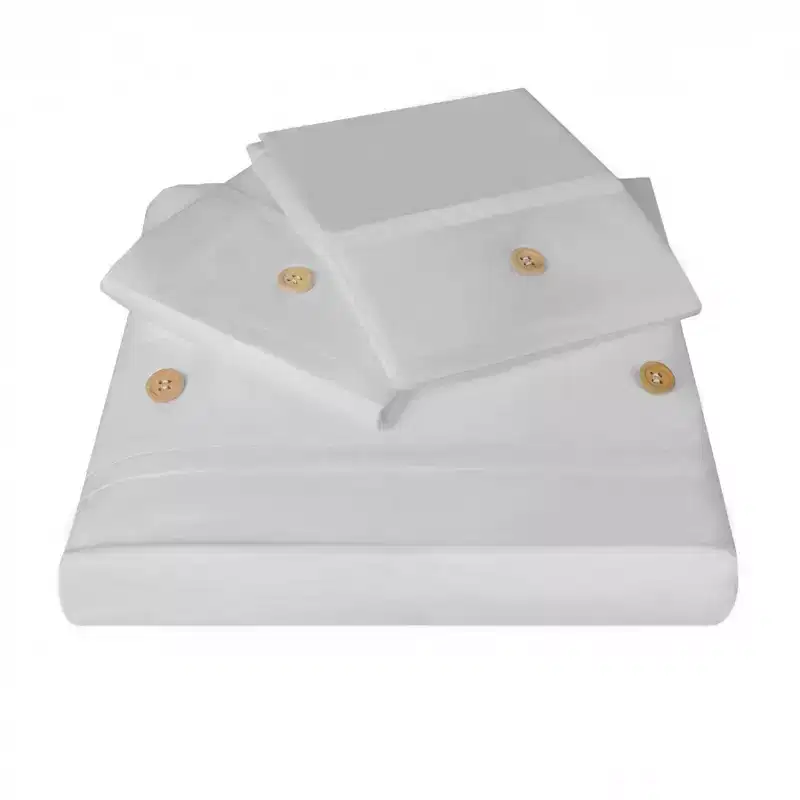 Organic Cotton 300 Thread Count Percale Crisp & Cool 3 Piece Duvet Cover Set by Blue Nile Mills
