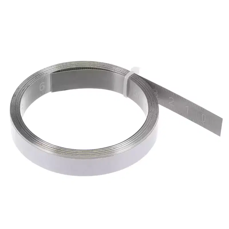 Unique Bargains Steel Right to Left Read Sticky Metric Scale Adhesive Tape Measure