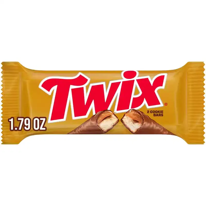 Twix Caramel Full Size Caramel Cookie Chocolate Candy Bar - 1.79oz