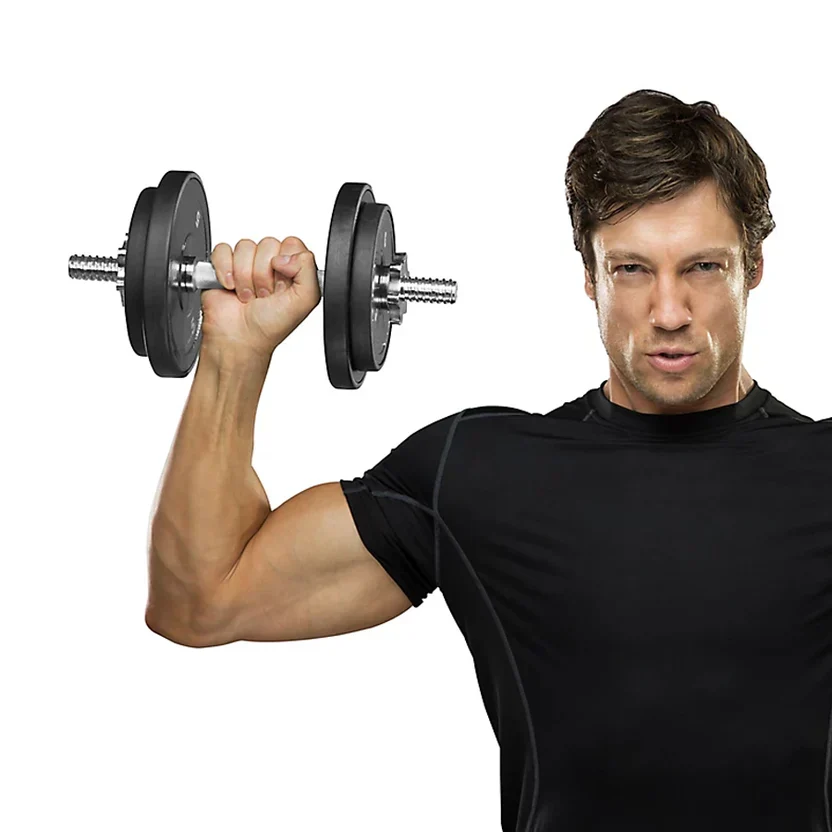 Adjustable Cast?Iron 65?kg Dumbbell & Barbell Set &uml;C 2?in?1 Set, Knurled Handles, No?Roll Design &uml;C Full?Body Strength Training for Home Gyms