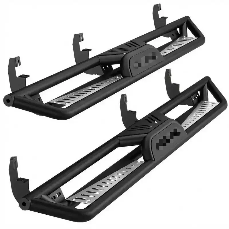 6 Running Boards for 2015-2025 Chevy Colorado/Canyon Crew Cab  550 LBS Three-Tube Non-Slip Side Steps  Black Rock Sliders  Manual Included