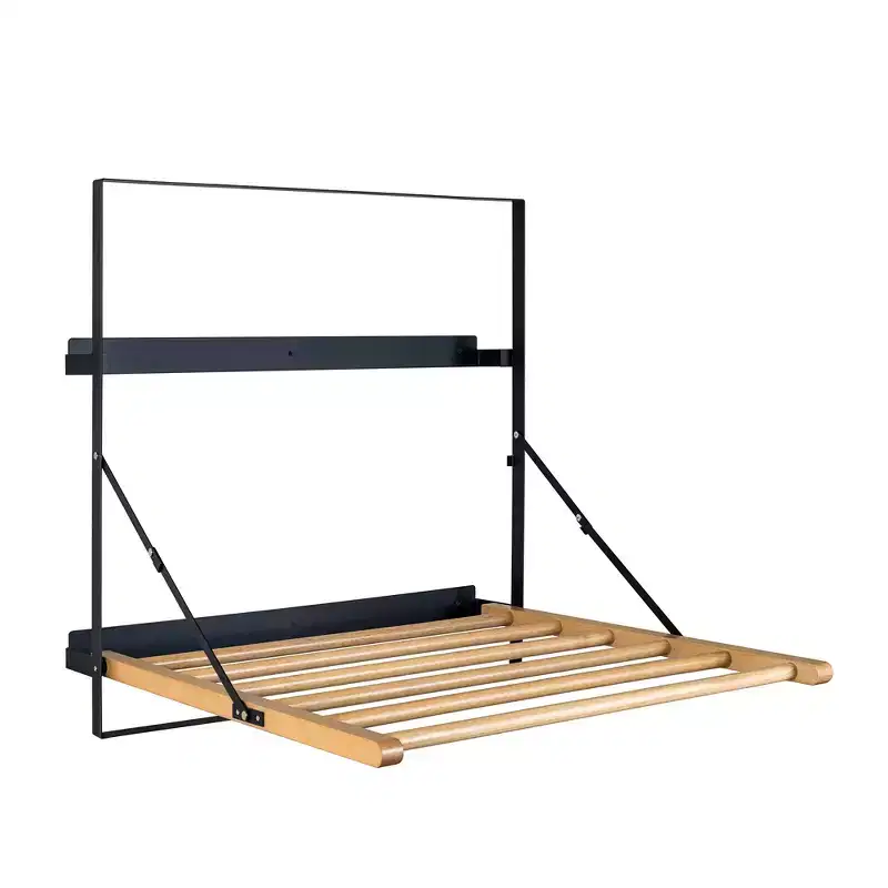 Spiru Wall Mounted Clothes Drying Rack Laundry Drying Rack Collapsible