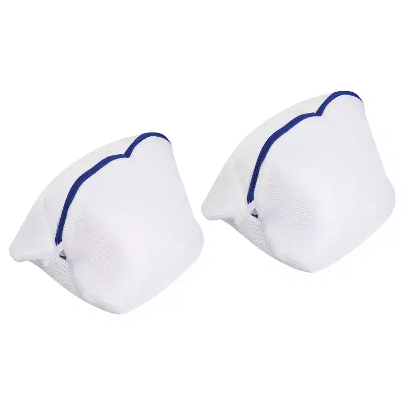 Unique Bargains Mesh Shoes Washing Laundry Bag for Washing Slippers Delicate 2 Pcs