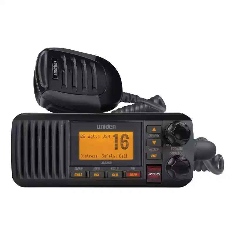 25-Watt Fixed-Mount VHF Marine Radio with DSC, UM385