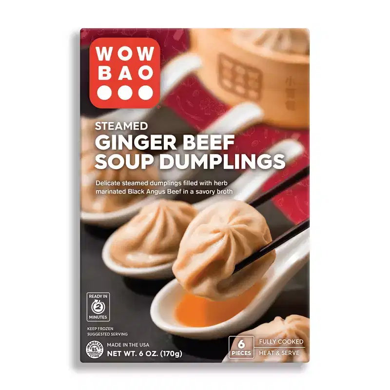Wow Bao Frozen Ginger Beef Soup Dumplings - 6oz