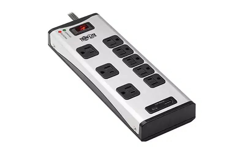 Tripp Lite Surge Protector Power Strip 8-Outlet with USB Charging (TLM88USBC)