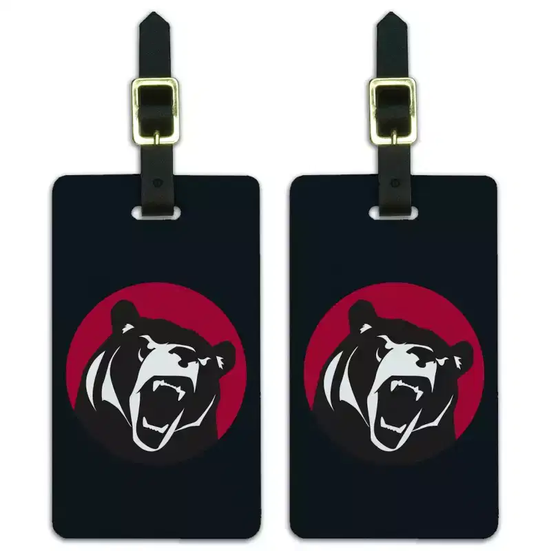 LenoirRhyne University Secondary Logo Luggage ID Tags Suitcase CarryOn Cards Set of 2