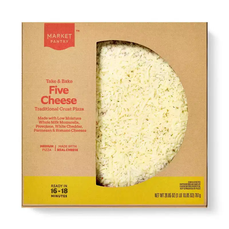 Take & Bake Five Cheese Traditional Crust Pizza - Market Pantry™