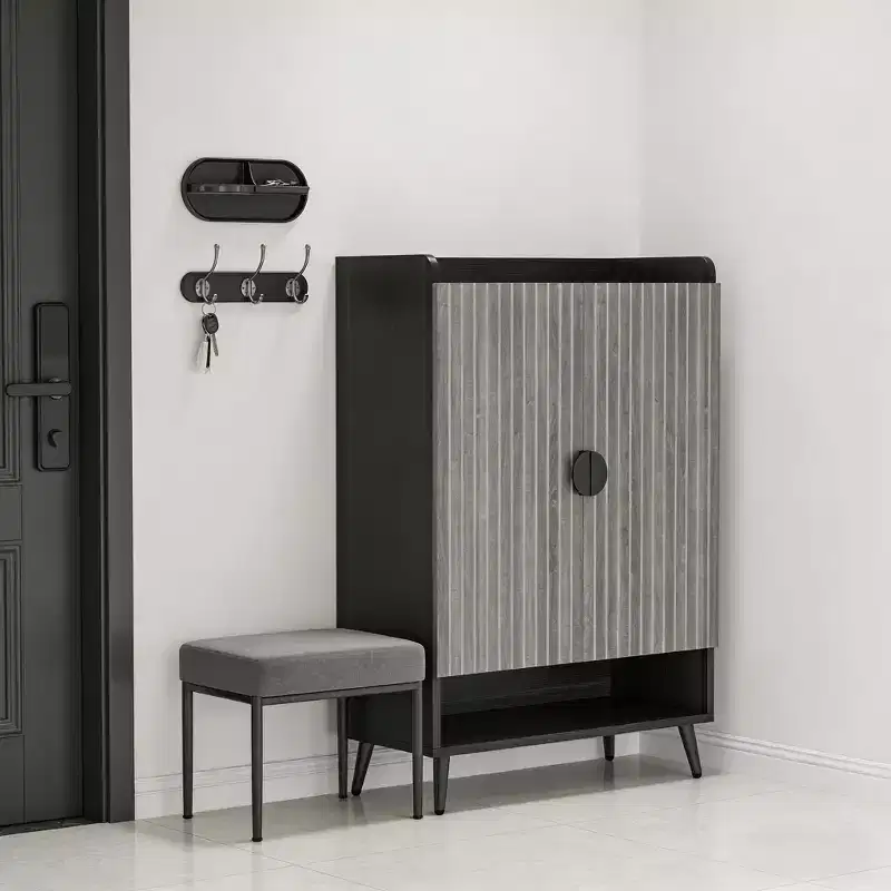 GDFStudio Barrie Modern 29.5 Shoe Cabinet with 2 Doors