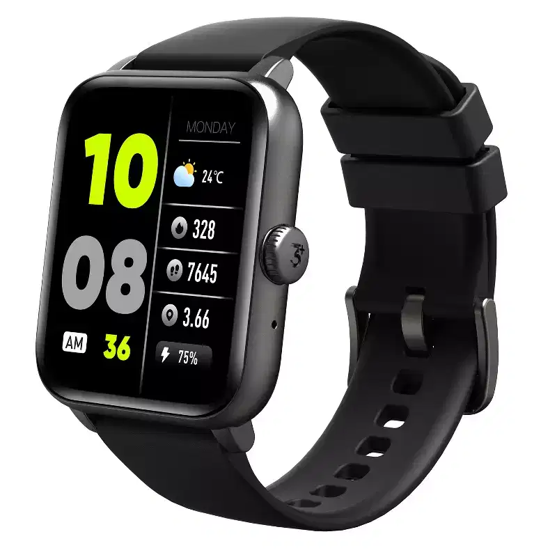 3Plus Vibe Fit Smartwatch with 1.83-In. Color Touch Screen, Bluetooth Calling, Heart Rate/Blood Oxygen/Sleep, 50+ Workouts, and IP68 Water-Re...