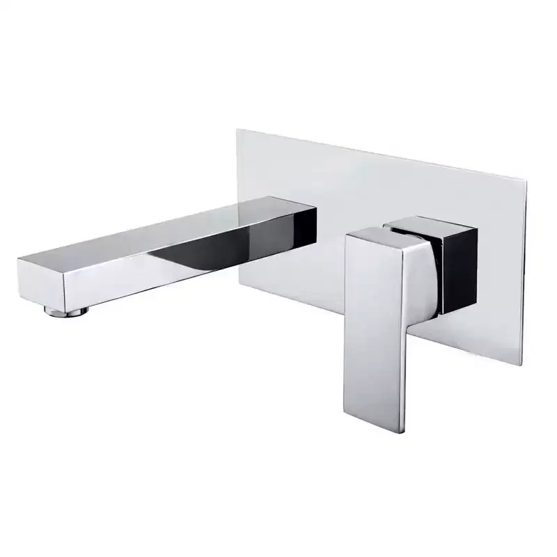 SUMERAIN Wall Mount Bathroom Faucets, Vessel Sink Faucet Chrome Brass Rough in Valve Included