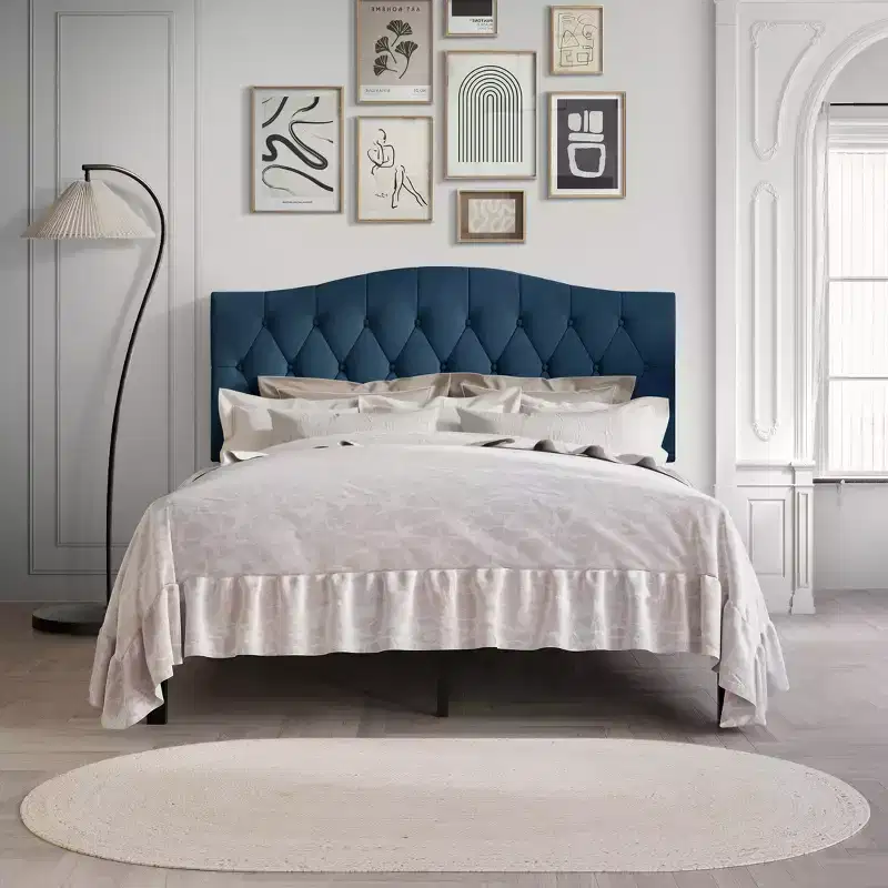 ChaletPosh Linen Platform Bed