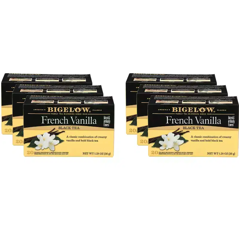Bigelow French Vanilla Black Tea - Case of 6 - 20 Bags