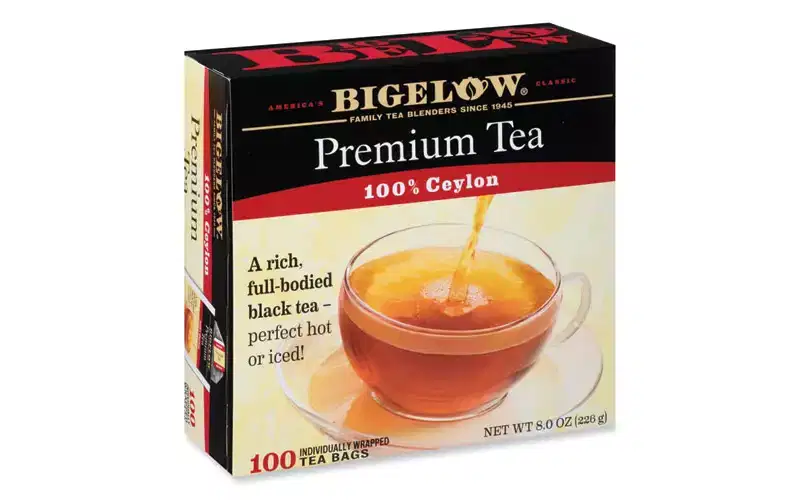 Bigelow Single Flavor Tea Premium Ceylon - 100 Bags/Box - 8 oz