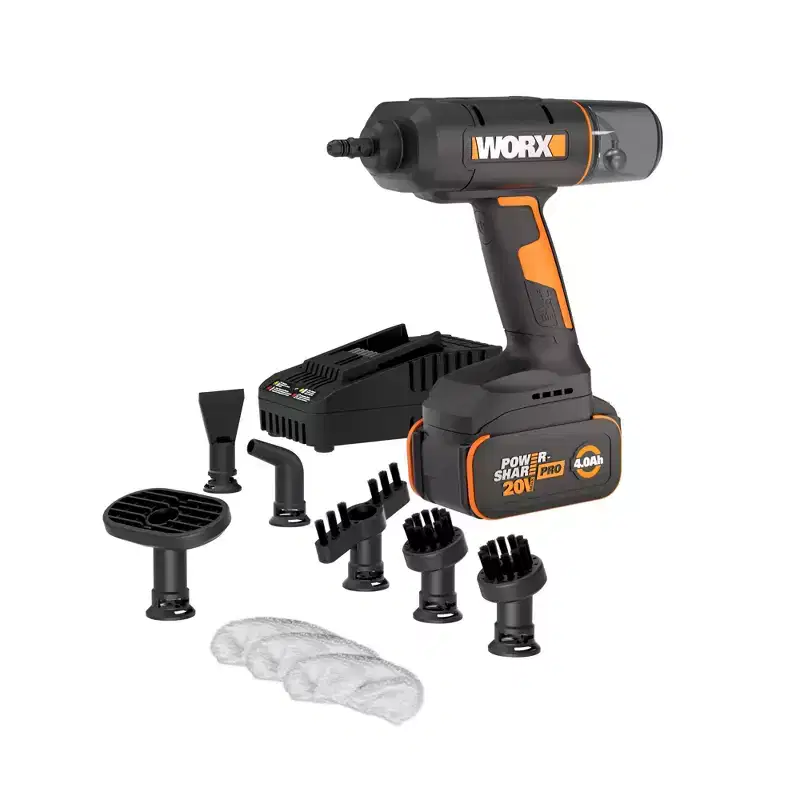 Worx WX770L 20V SteamStorm Battery Powered Cordless Handheld Steam Cleaner
