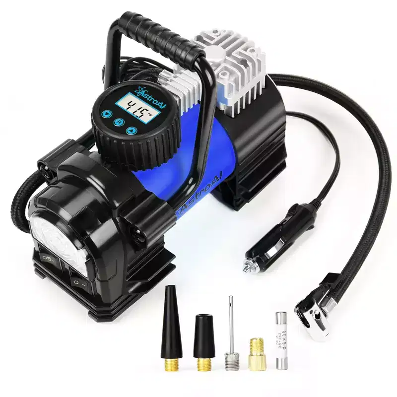 AstroAI Tire Inflator Air Compressor Portable Air Pump for Car Tires 12V DC Digital Tire Pump 150PSI for Cars, Trucks, Motorcycles