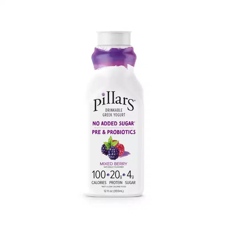 Pillars Mixed Berry Greek Yogurt Drink - 20g Protein 12oz