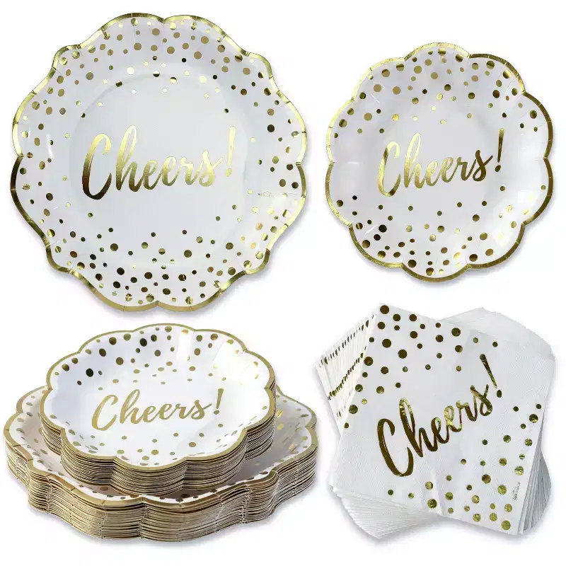 Kate Aspen Cheers 72 Piece Party Tableware Set (24 Guests) | 00271NA-kit