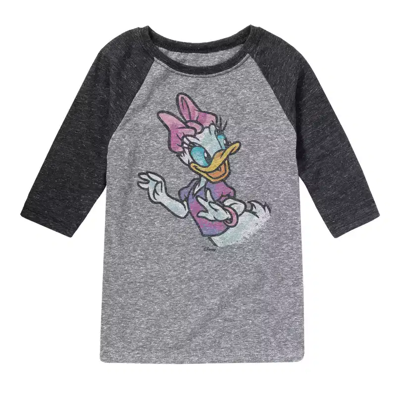 Boys' - Disney - Daisy Color Sketch Raglan Graphic T-Shirt