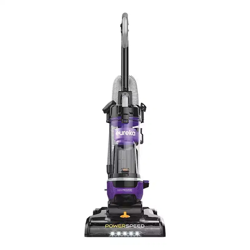 Eureka PowerSpeed Pet Cord Rewind Upright Vacuum Cleaner, Lightweight Multi-Surface Cleaner, NEU203