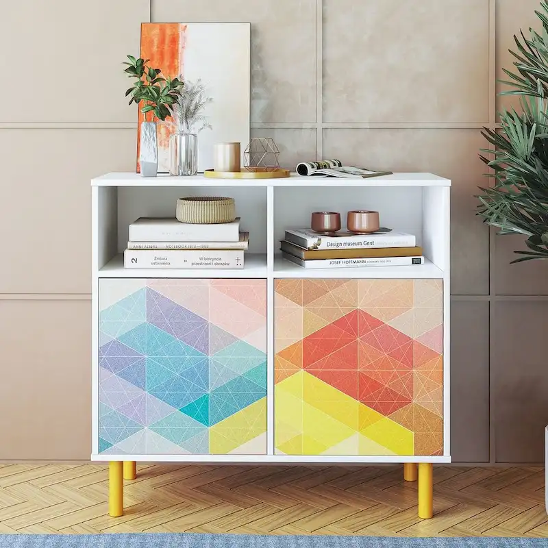 Mid-Century Modern 6-Shelf Sideboard
