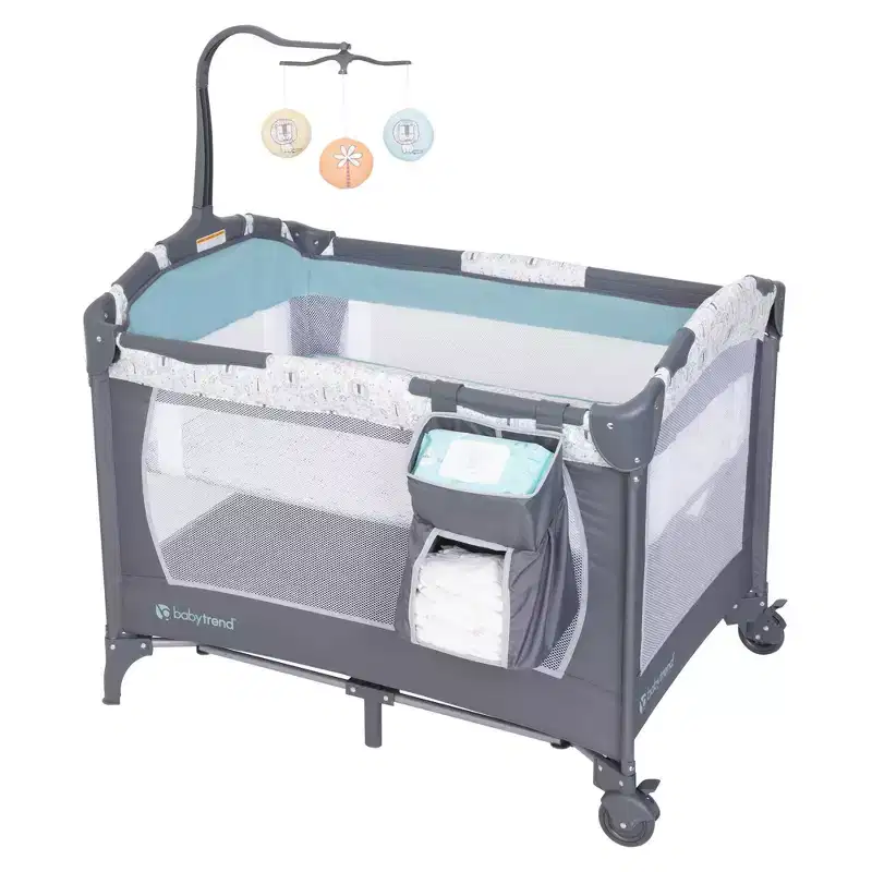 Baby Trend EZ Rest Deluxe Nursery Center: Locking Wheels, Steel and Plastic Frame, Maximum 30 lb Capacity
