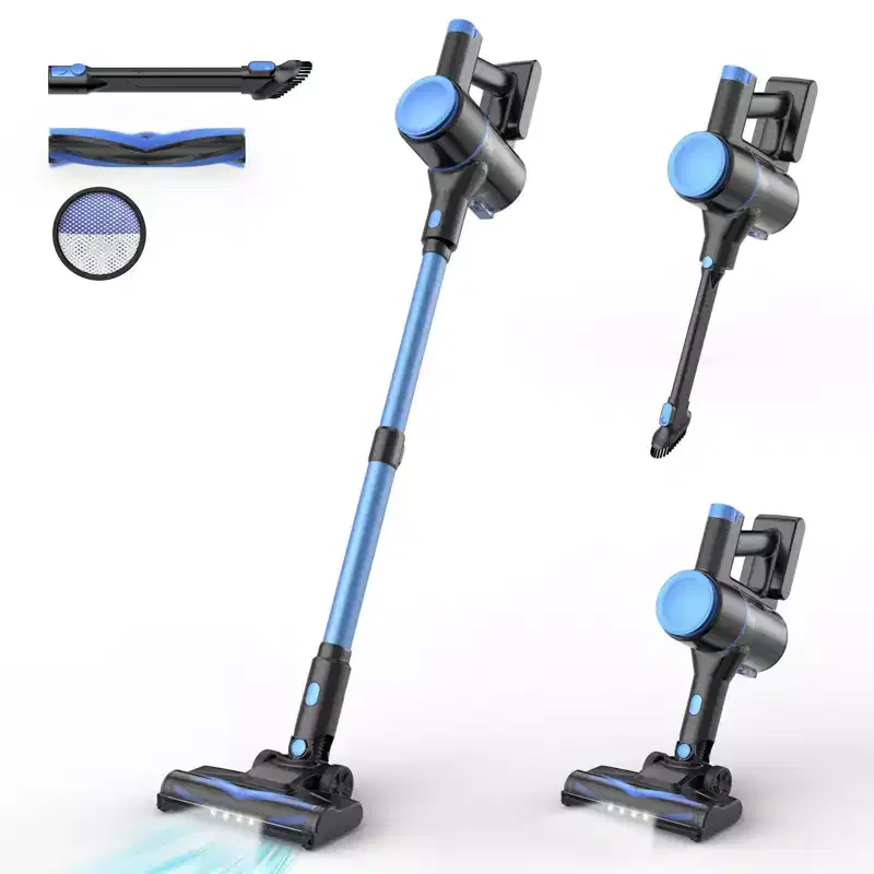 DEVOAC N8 Cordless Vacuum Cleaner, Lightweight Stick Vacuum with Powerful Suction, 2200mAh Battery 40 Mins Runtime, Self-Standing Vacuum Cleaners