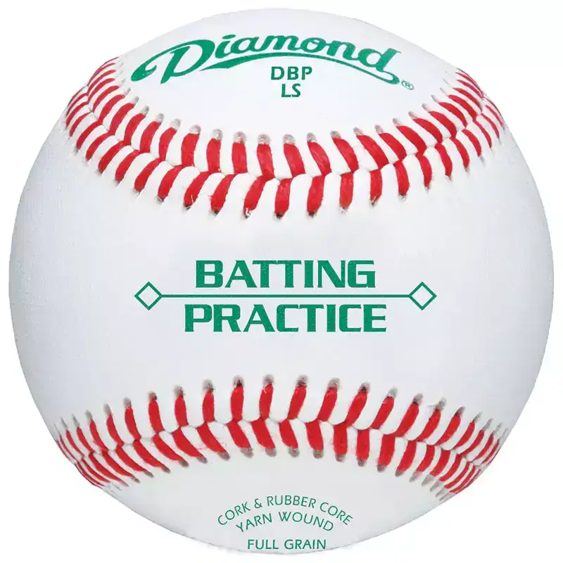 Diamond Sports Batting Practice Low-Seam Baseball (Dozen)