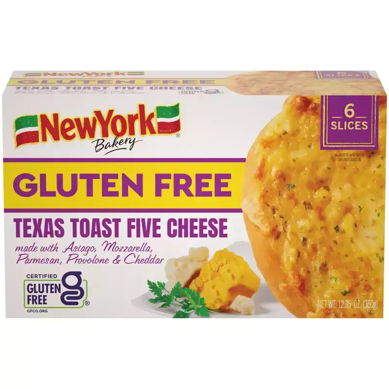 New York Bakery Gluten Free Frozen Five Cheese Texas Toast - 12.35oz
