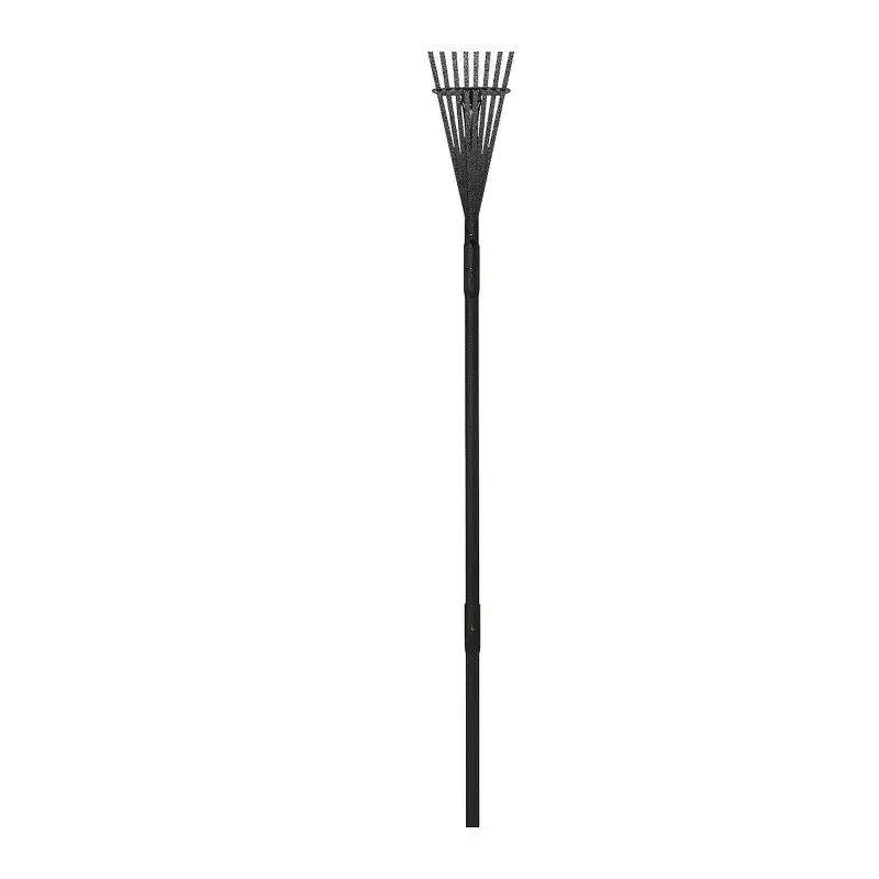 Yard Butler Worlds Greatest Rake 8 Shrub Rake, ILT-8  Garden Rake, Lightweight Wooden Handle, Steel Tines