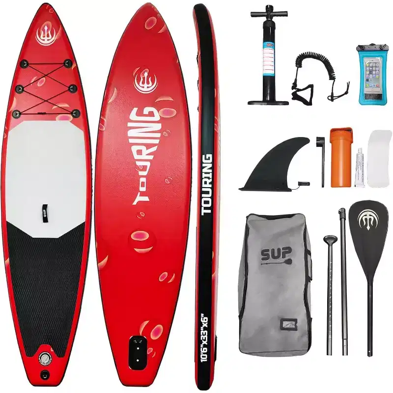 Paddle Board, 10 Ft 6 in Extra Wide Inflatable Stand-Up Paddle Board with Removable Fins, Backpack,for Adult & Youth of All Skill Levels