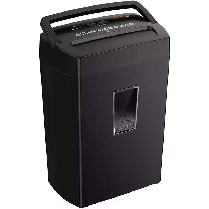 Bonsaii 12-Sheet Cross Cut 5.5 Gal Home & Office Heavy Duty Shredder for Paper, Credit Card, Mail, Staples, P-4 Security Level