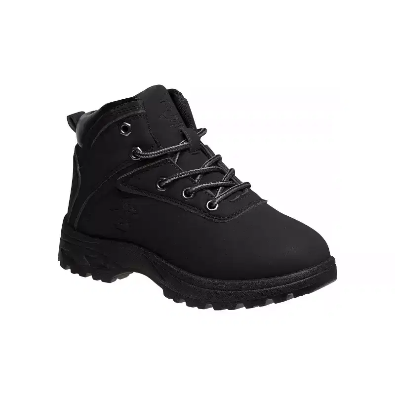 Beverly Hills Polo Club Boys Fashion Classic Lace Up Combat Faux High-Top Chukka Boots