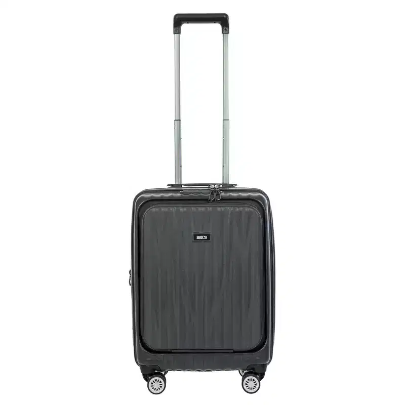 Bric's Cervia 21 Spinner Carry-on with Front Pocket, Dark Grey