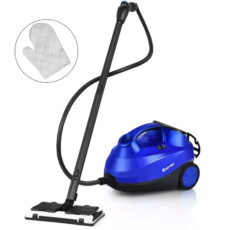 Costway 2000W Heavy Duty Steam Cleaner Mop Multi-Purpose W/19 Accessories Purple\Blue