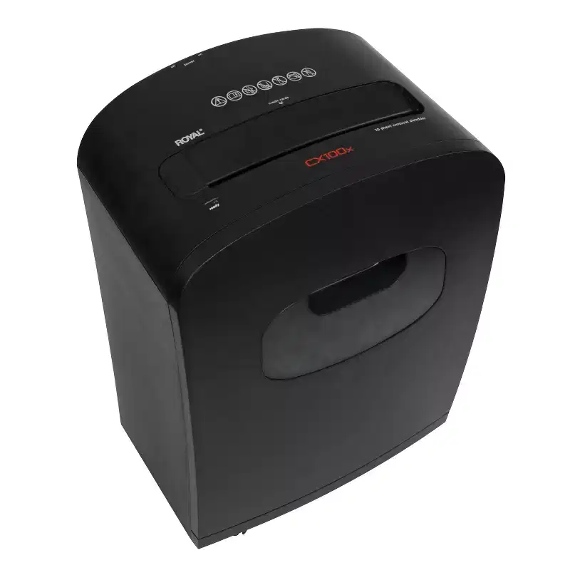 Royal CX100x 10-Sheet Crosscut Shredder with Basket