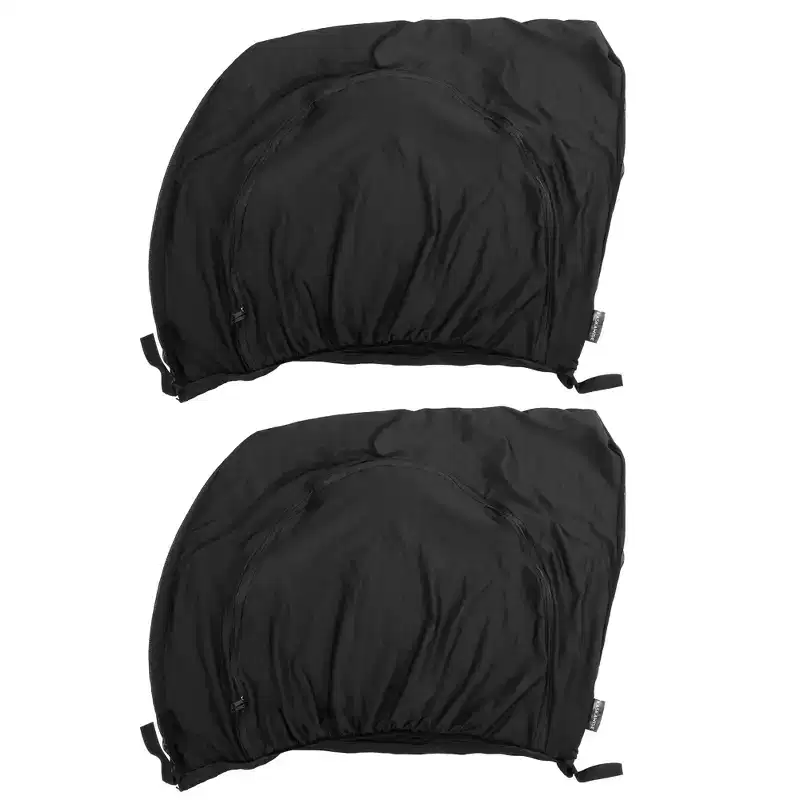 Unique Bargains Zipper Car Window Shades for Side Windows Automotive Rear Window Shade Keep Privacy 22.05x23.62 Black 2 Pcs