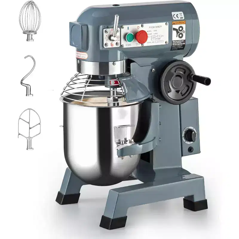 Commercial Food Mixer, 15QT 600W 110V 3 Speeds Adjustable, Stand Mixer Dough Kneading Machine with Safety Guard, for Bakeries Restaurants Pizzerias
