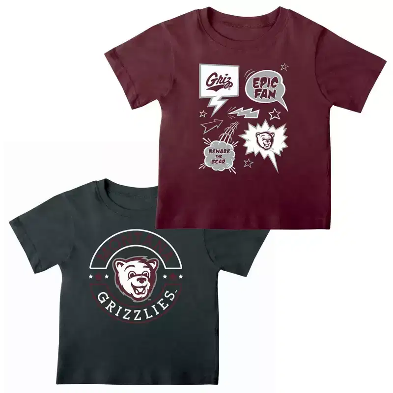 NCAA Montana Grizzlies Toddler Boys' 2pk T-Shirt