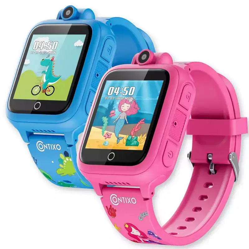 Contixo 2-pk Kids Smart Watch 16 Educational Games, HD Touch Screen, Camera, Video & Audio, for Aged 3 to 12-Year Old Boys and Girls Toys Watch