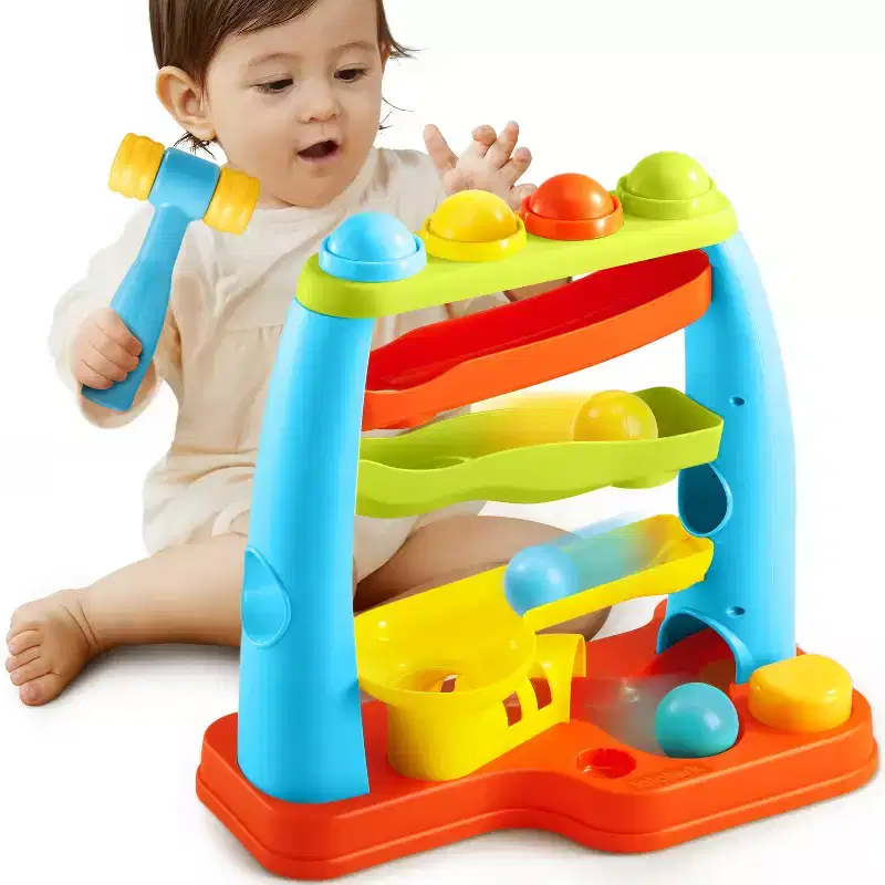 Joyfy Pound A Ball Toys for Toddler, Stacking, Learning, Active, Early Developmental Hammer Montessori Toys, Birthday Gift for Boy Girl Ages 1 2 3