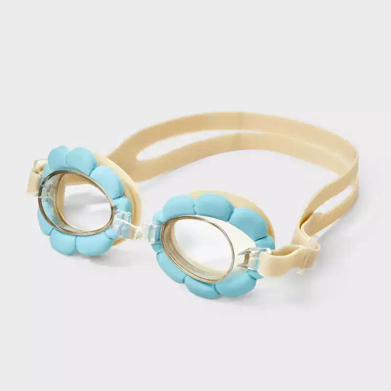 Girls' Flower Swim Goggles - Cat & Jack™ Blue