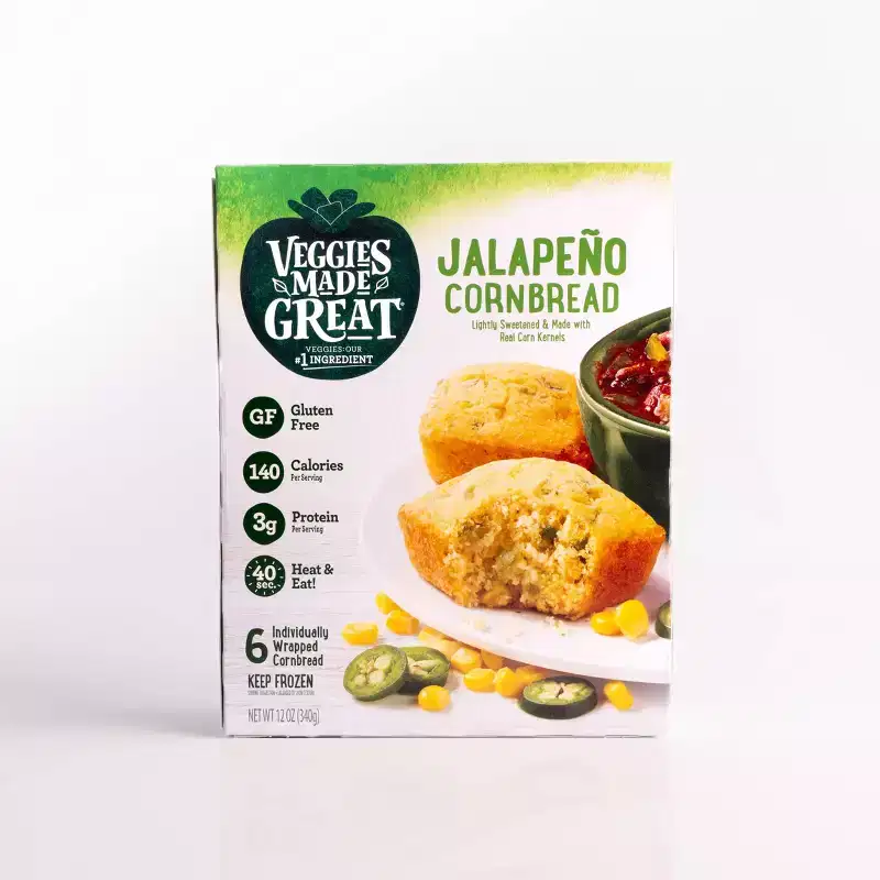Veggies Made Great Frozen Gluten Free Jalapeno Cornbread - 12oz