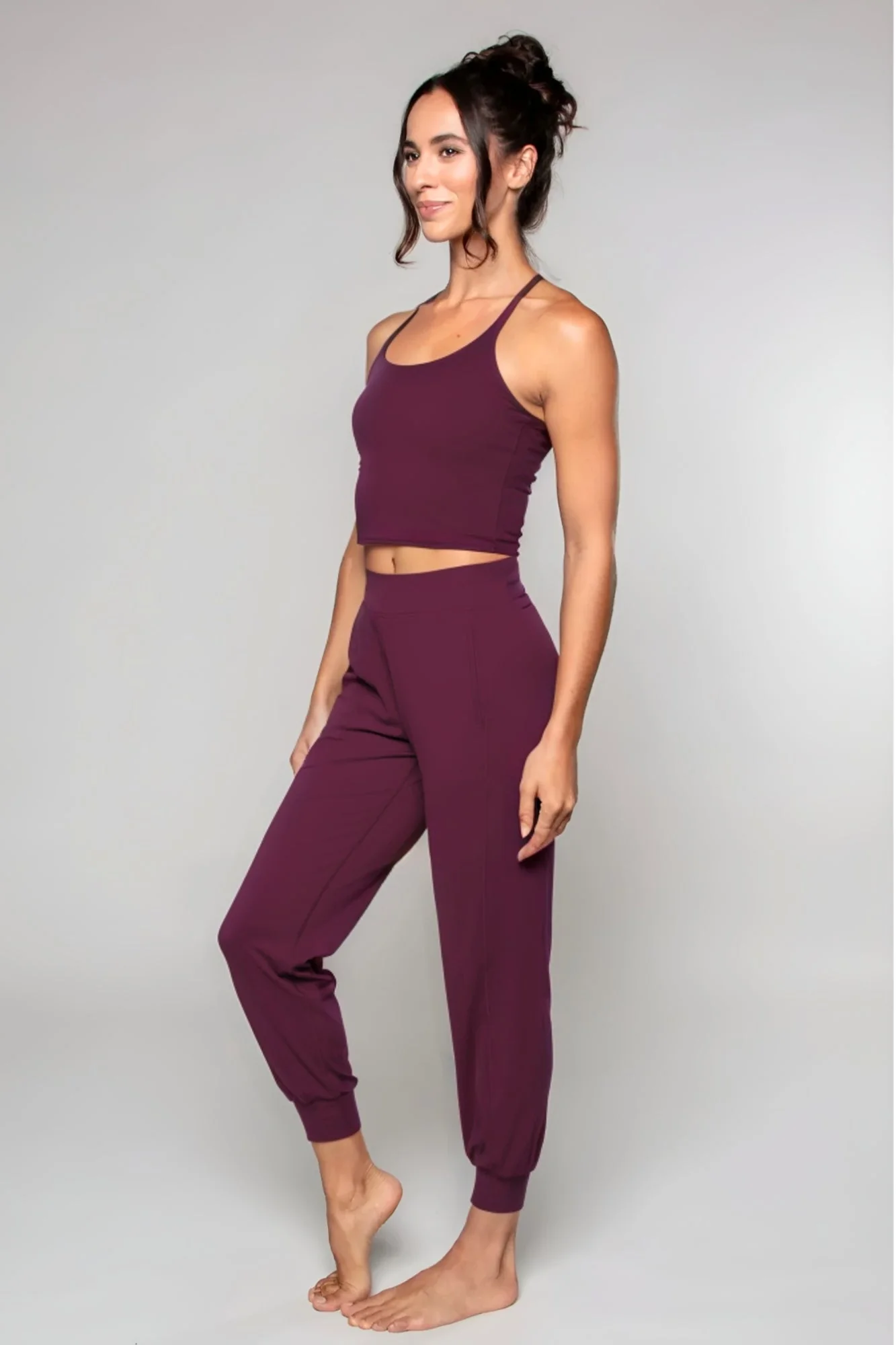 Tula Harem Yoga Pant Black Cherry