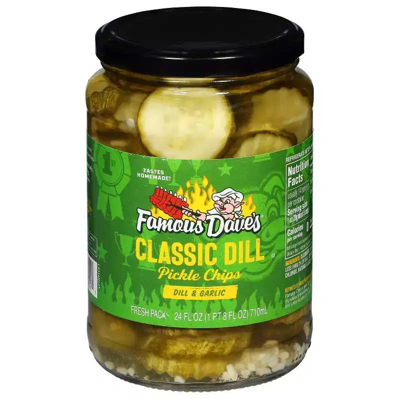 Famous Dave's Classic Dill Pickle Chips - 24 fl oz