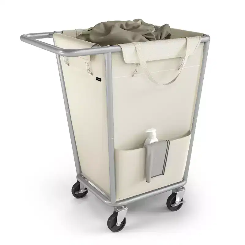 Laundry Basket with Wheels, Removable Bag, Steel Frame, 34.3 Gallons (130 L)