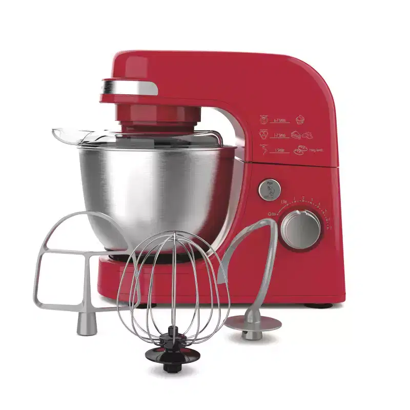 Hamilton Beach Stand Mixer 7 Speeds 4 Quart Capacity Red 63389G: Metal, 300W, Dishwasher-Safe Parts, 1-Year Warranty