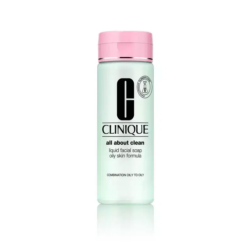 Clinique All About Clean Liquid Facial Soap - Oily - 6.7oz - Ulta Beauty: With Aloe, Hypoallergenic, Oil-Free, Vegan