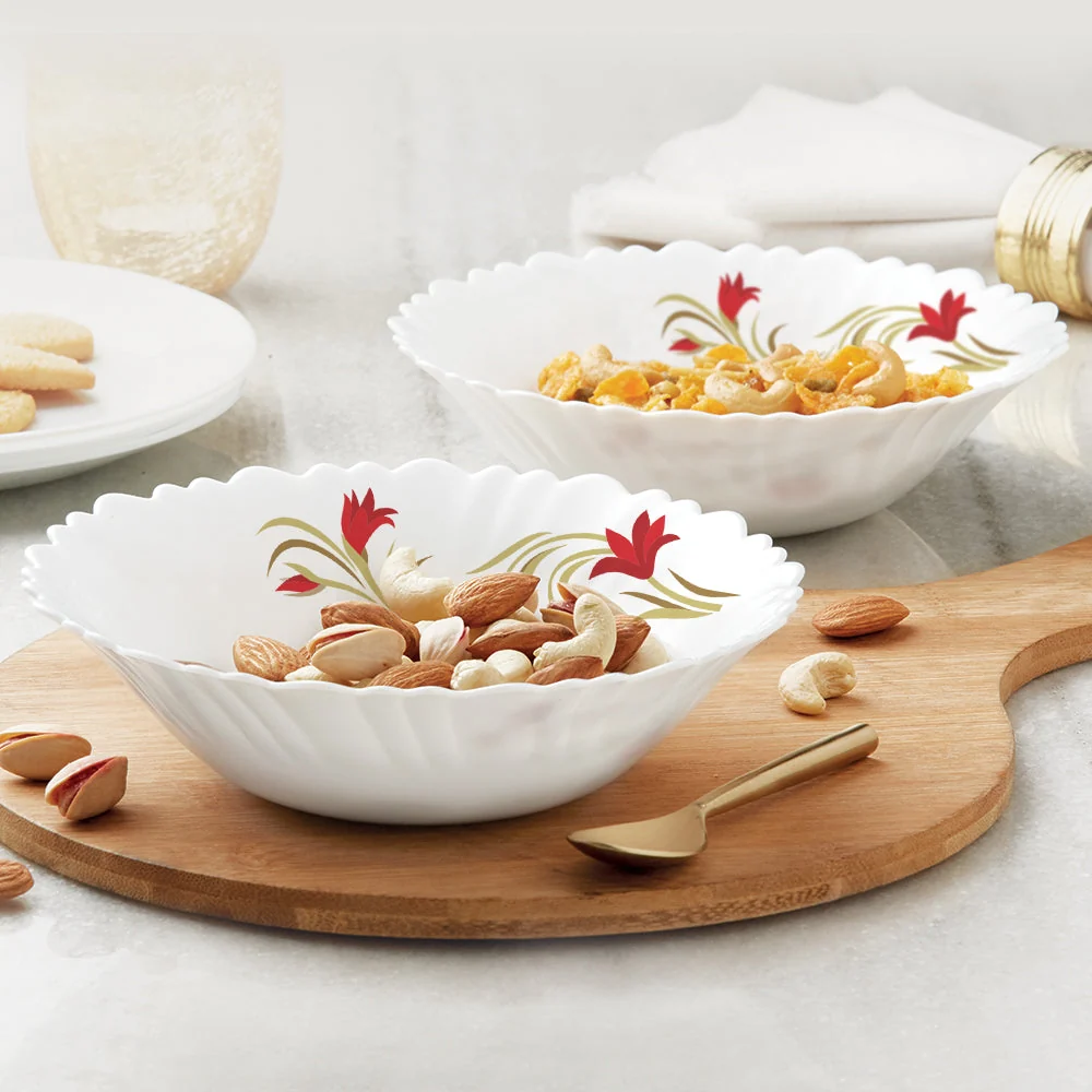 Red Lily Multipurpose Bowl Set &ndash; 2 pcs